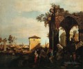 Capriccio con ruinas y porta portello en padua Canaletto